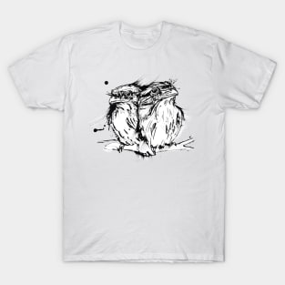 Unbounded Friendship -2 Tawny Frogmouth Owls T-Shirt